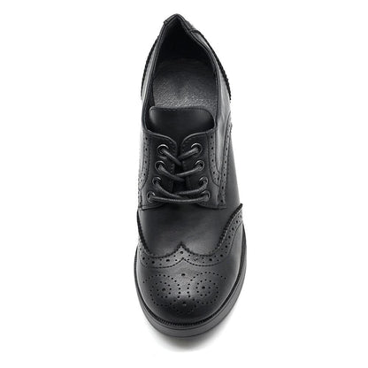 Alba – Francesine donna tacco grosso stringate oxford eleganti
