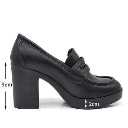 Amalia – Mocassini loafer donna tacco grosso eleganti