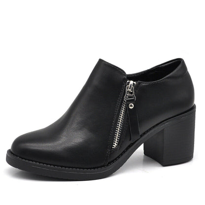 Alida – Scarpe donna tacco medio zip eleganti classiche