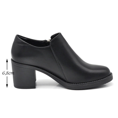 Alida – Scarpe donna tacco medio zip eleganti classiche