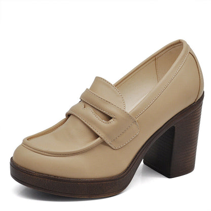 Amalia – Mocassini loafer donna tacco grosso eleganti