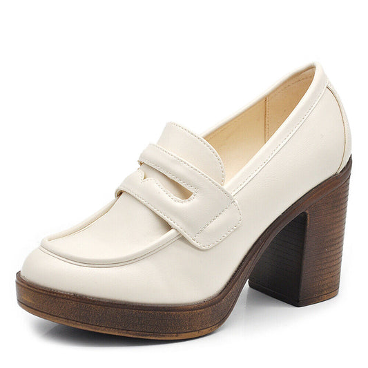 Amalia – Mocassini loafer donna tacco grosso eleganti