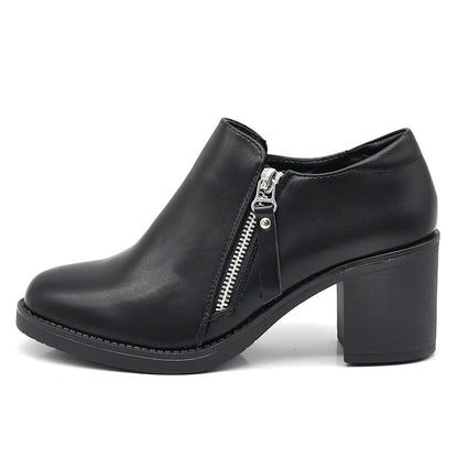 Alida – Scarpe donna tacco medio zip eleganti classiche