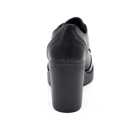 Alba – Francesine donna tacco grosso stringate oxford eleganti