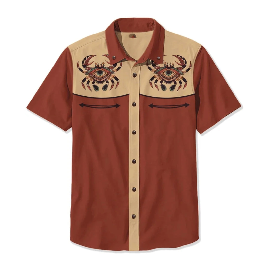 Ignazio - Camicia Uomo Western Elegante Moderna
