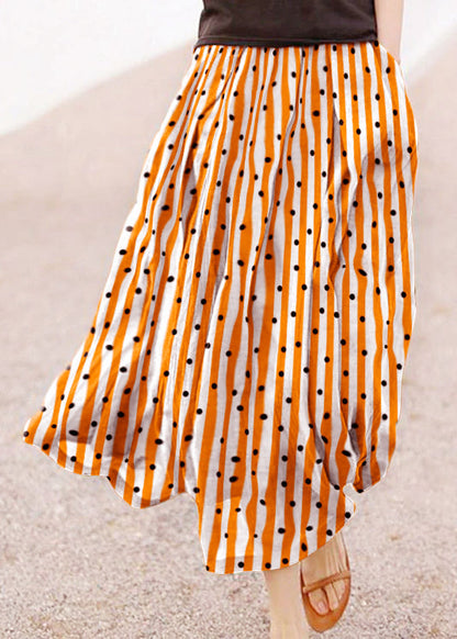 Giorgia - Gonna Estiva Pois Retro Con Tasche