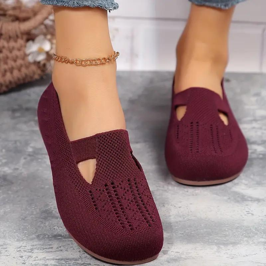 Mirinia - Scarpe Donna Comode Traspiranti Slip On Casual