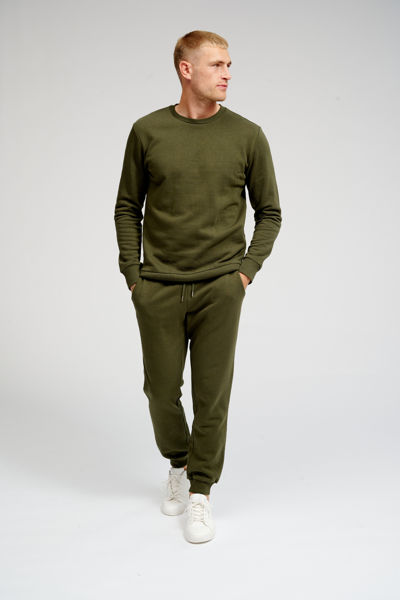Raimbert - Pantaloni Tuta Uomo Verde Scuro Basic Comfort