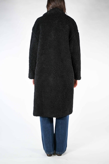 Palmina - Cappotto orsetto misto lana doppiopetto