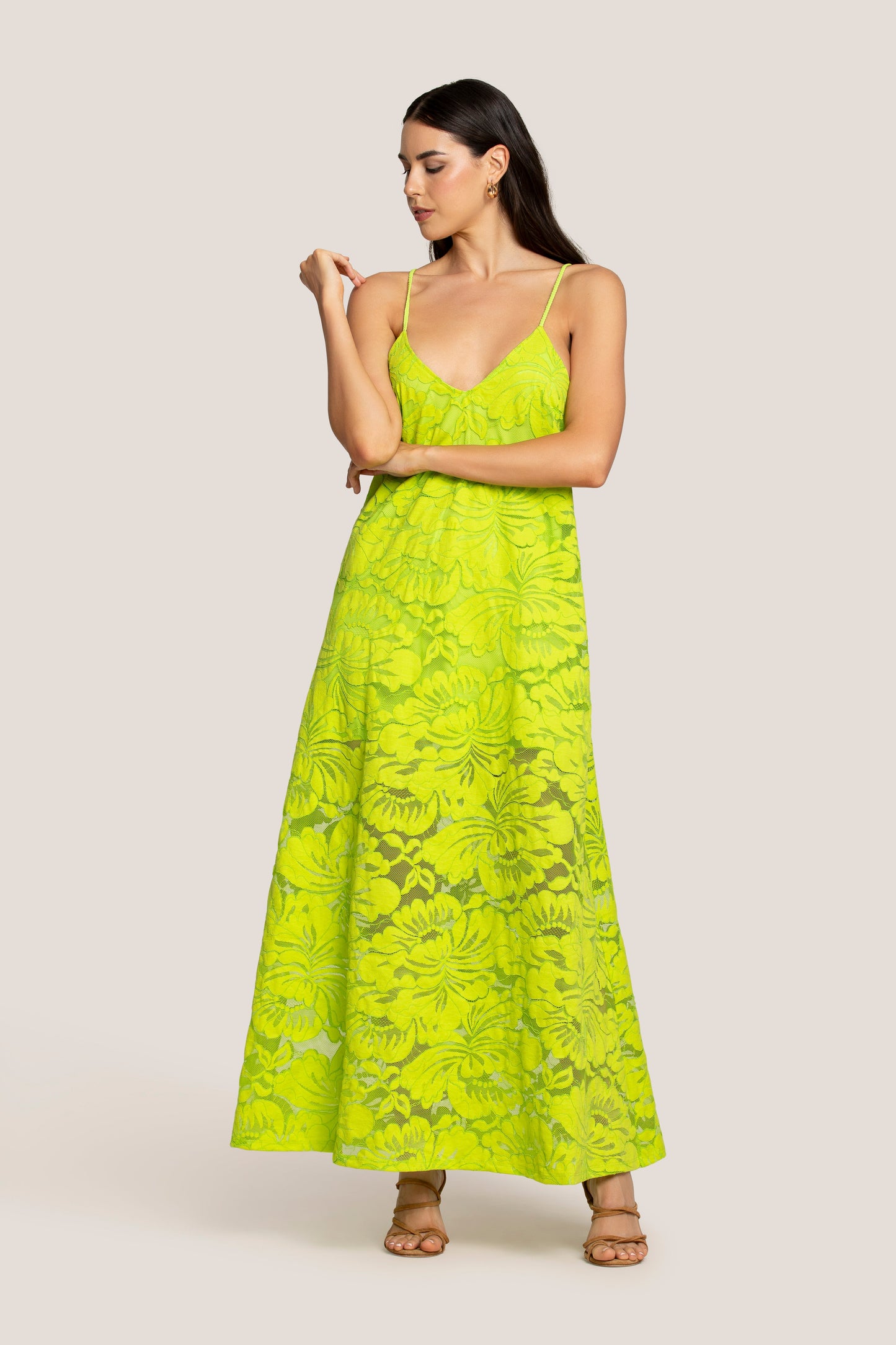Renata - Abito Lungo Donna Elegante Raffinato