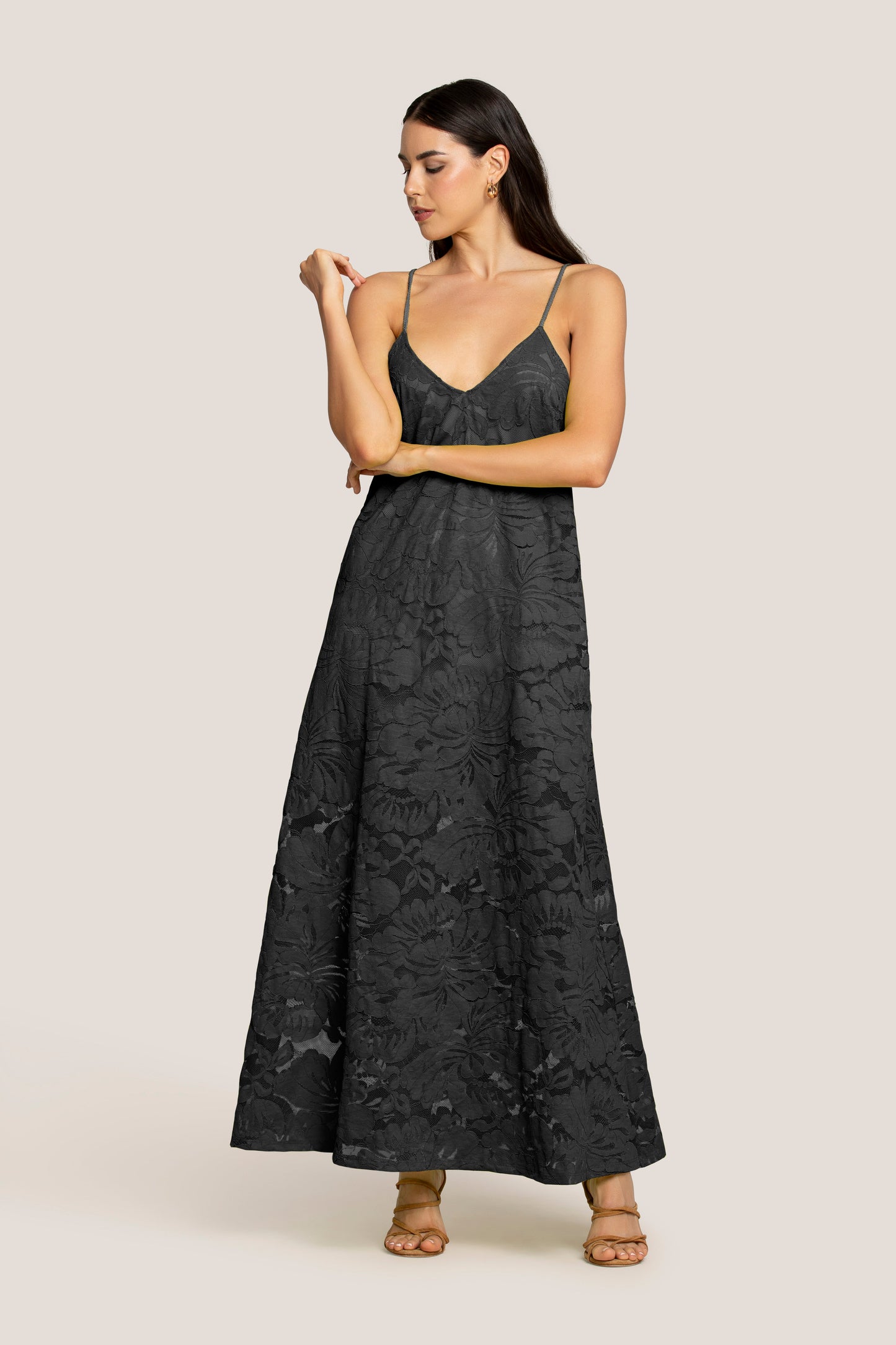 Renata - Abito Lungo Donna Elegante Raffinato