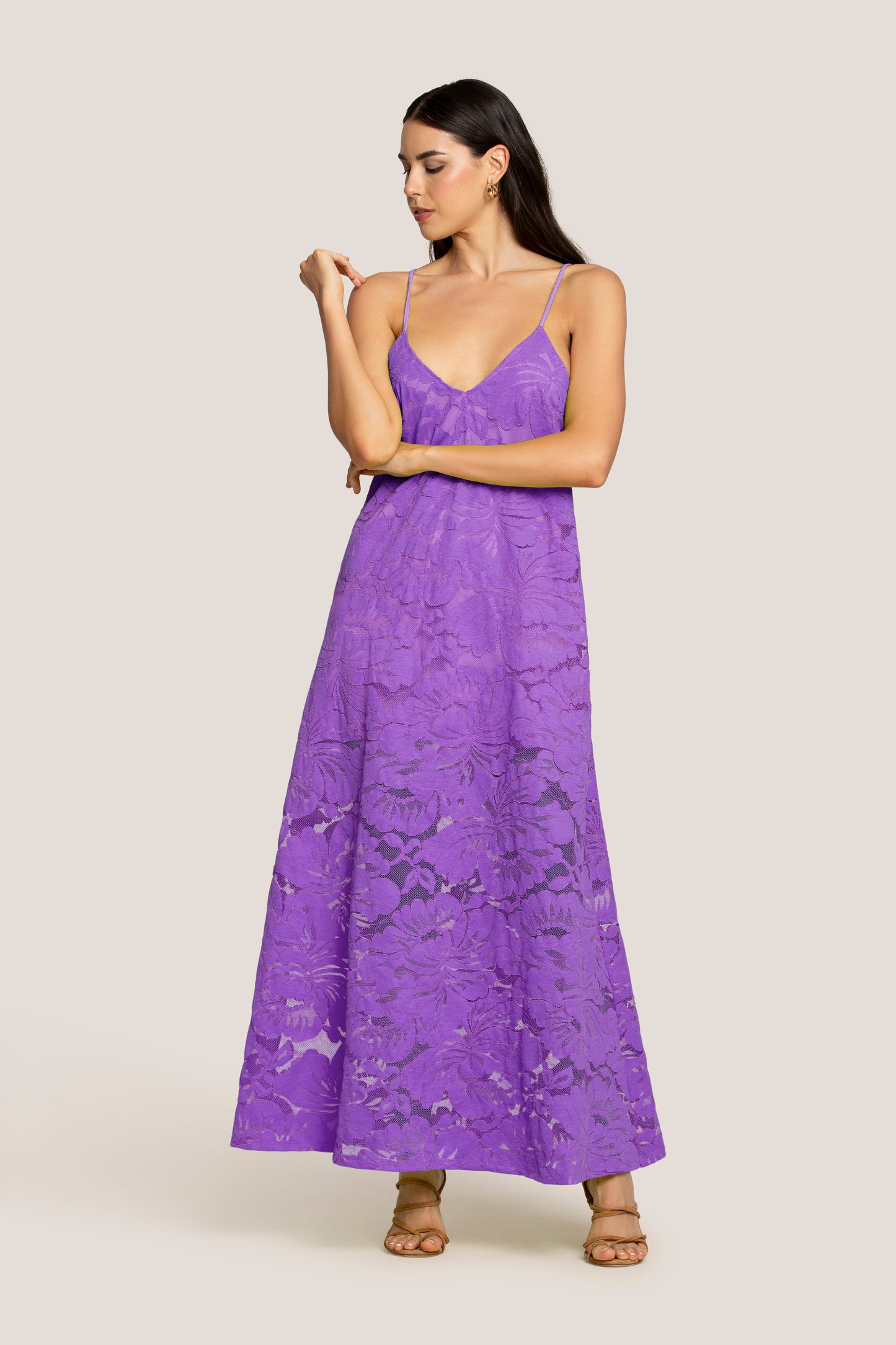 Renata - Abito Lungo Donna Elegante Raffinato