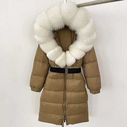 Fabiana - Cappotto Invernale Donna Lungo con Cappuccio