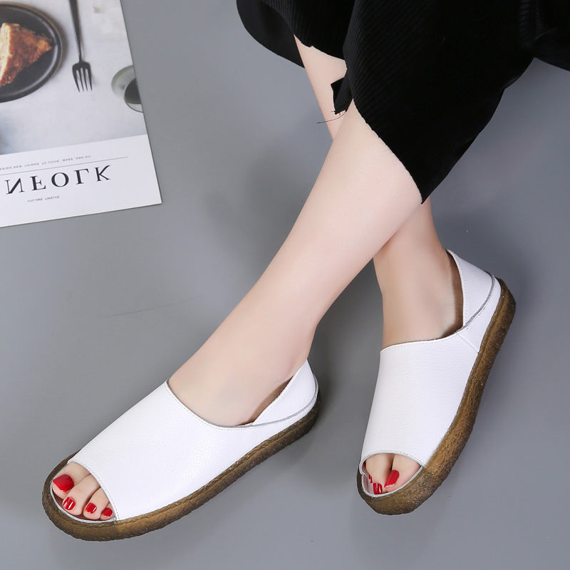 Nives - Sandali donna outdoor fishmouth traspiranti comfort