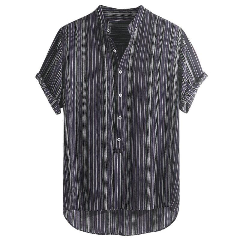Luigi - Camicia Uomo Manica Corta Estiva Traspirante Moderna