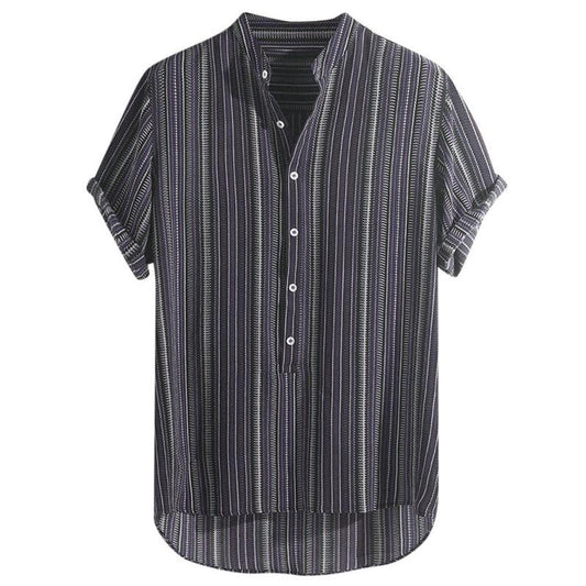 Luigi - Camicia Uomo Manica Corta Estiva Traspirante Moderna