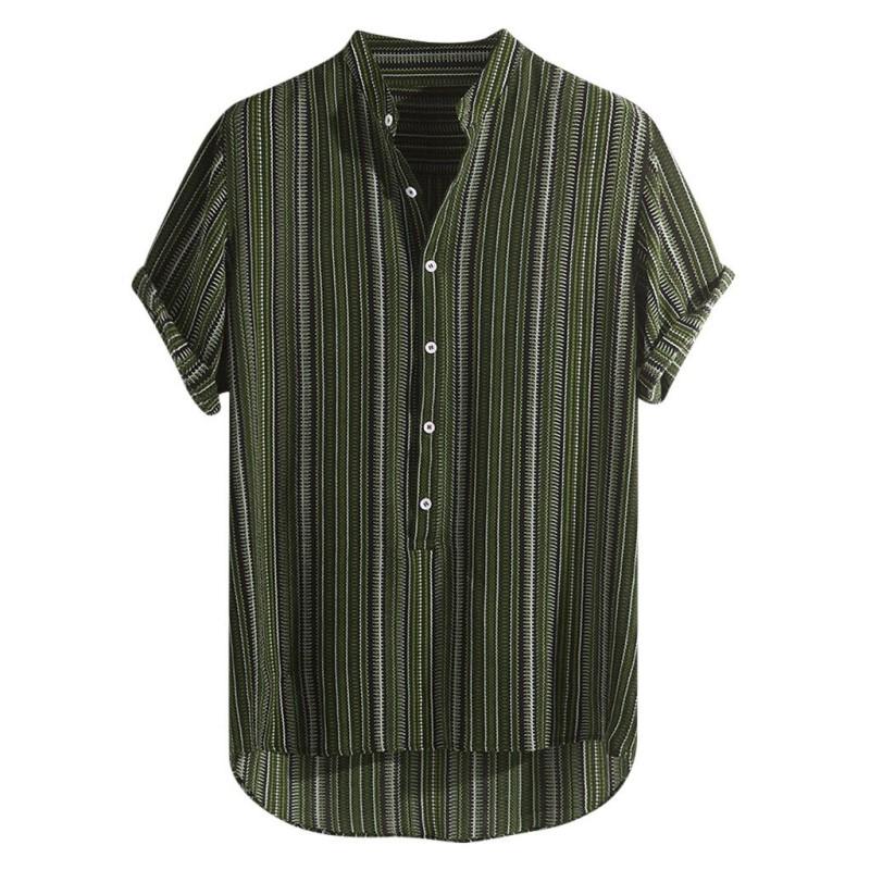 Luigi - Camicia Uomo Manica Corta Estiva Traspirante Moderna