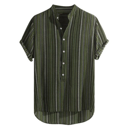 Luigi - Camicia Uomo Manica Corta Estiva Traspirante Moderna