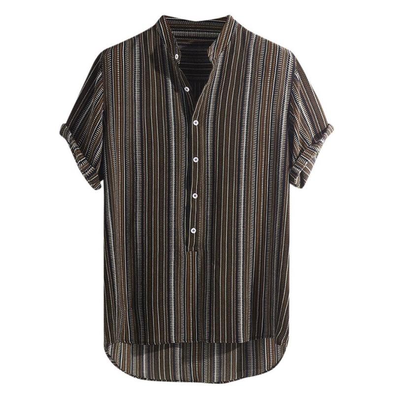 Luigi - Camicia Uomo Manica Corta Estiva Traspirante Moderna