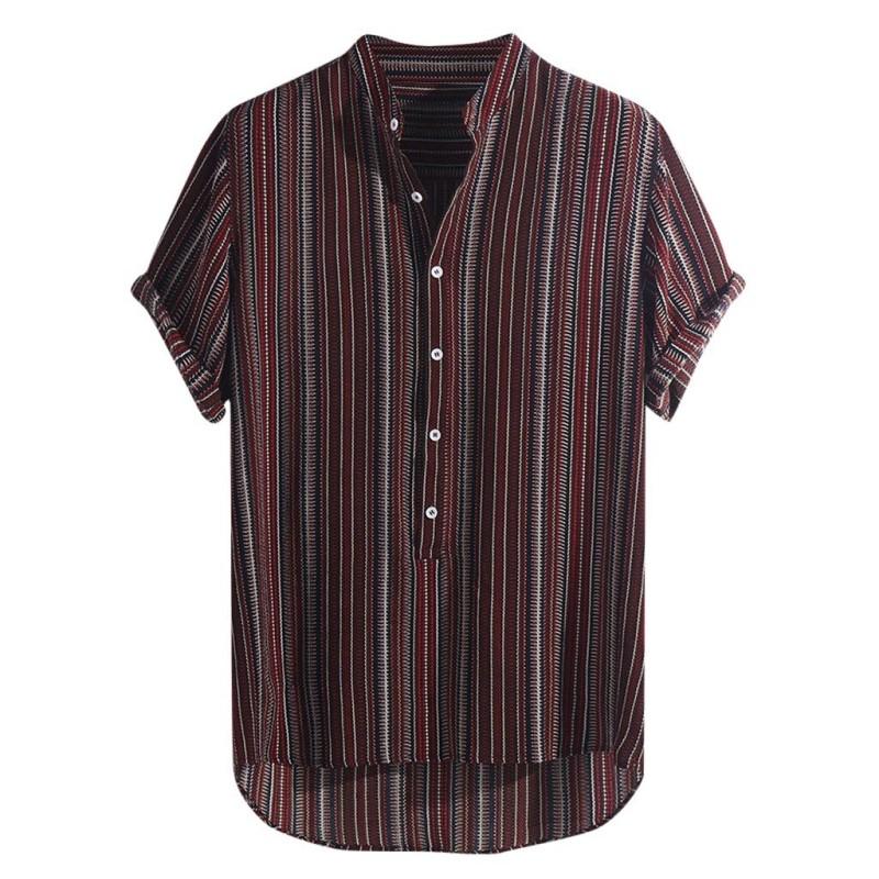 Luigi - Camicia Uomo Manica Corta Estiva Traspirante Moderna
