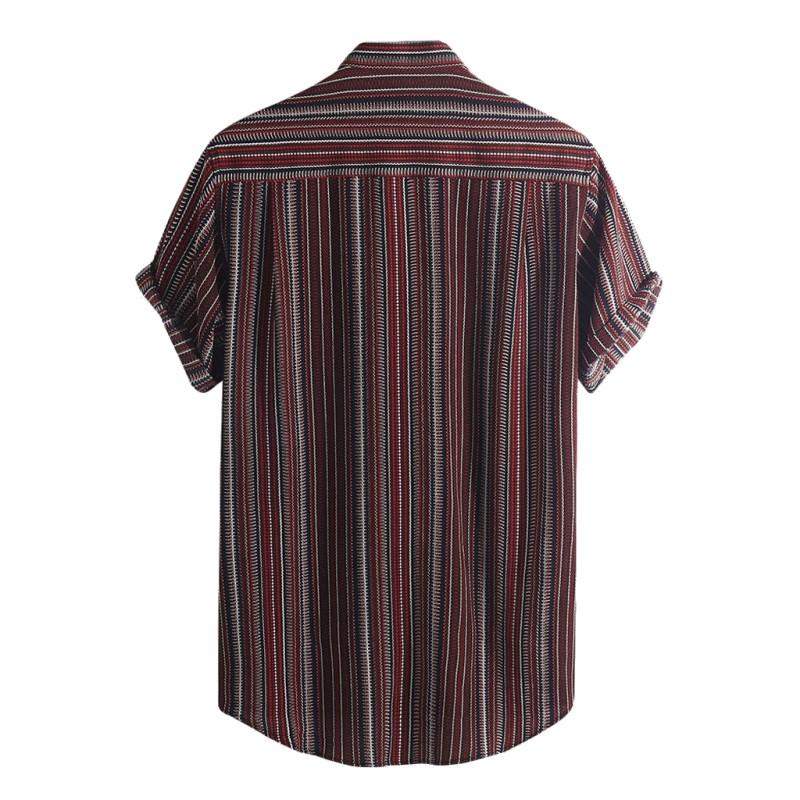 Luigi - Camicia Uomo Manica Corta Estiva Traspirante Moderna