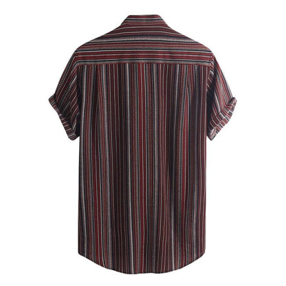 Luigi - Camicia Uomo Manica Corta Estiva Traspirante Moderna