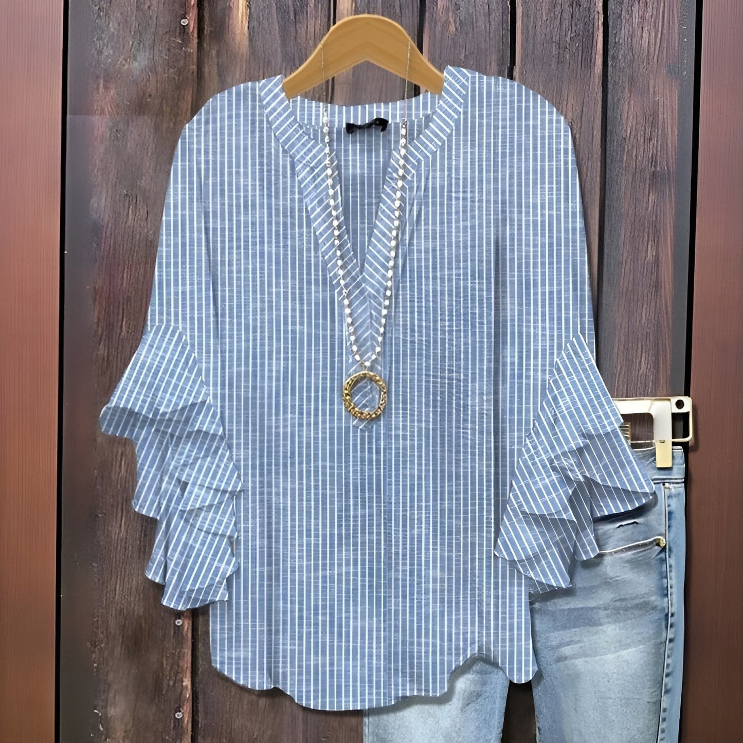 Karola - Blusa Donna Casual Estiva Leggera Elegante