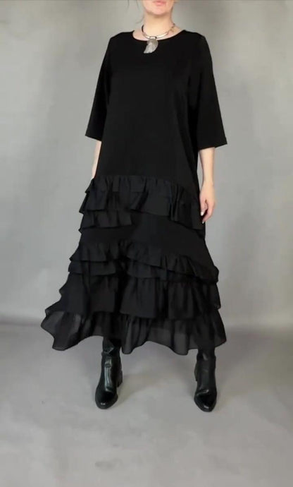 Monica – Abito Maxi A Balze Dal Design Leggero E Romantico