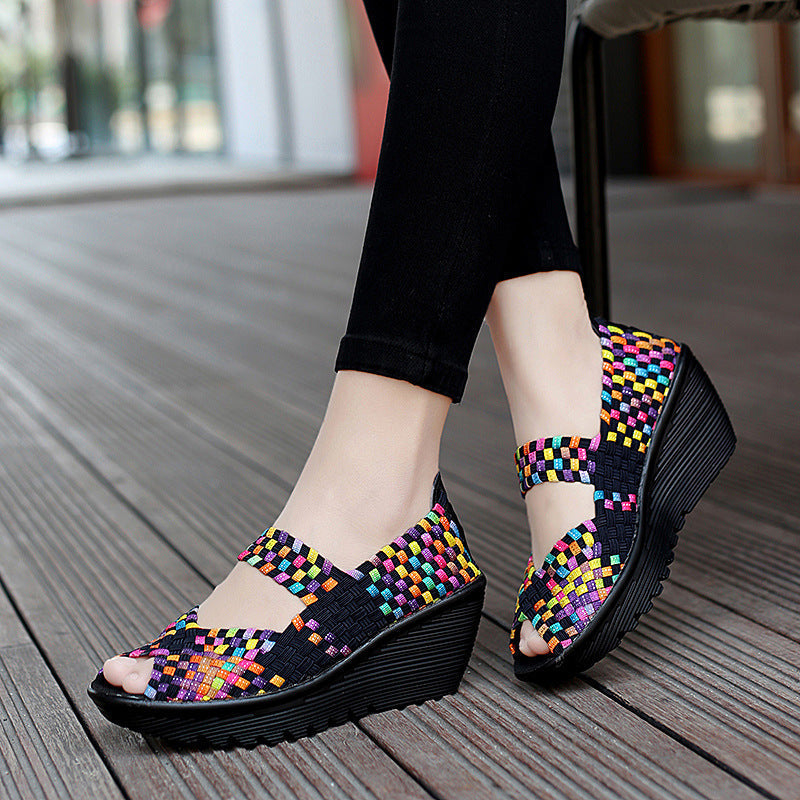 Velia - Sandali donna zeppa suola morbida comfort