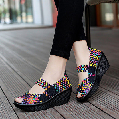 Velia - Sandali donna zeppa suola morbida comfort