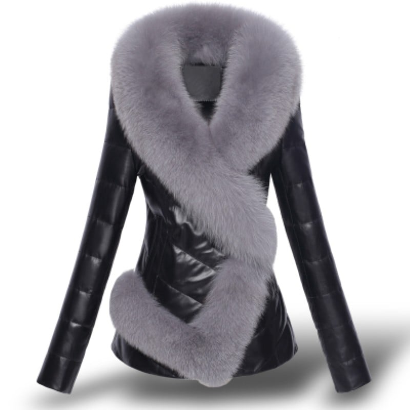 Flavia - Cappotto Invernale Corto Donna con Colletto