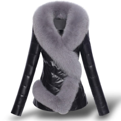 Flavia - Cappotto Invernale Corto Donna con Colletto