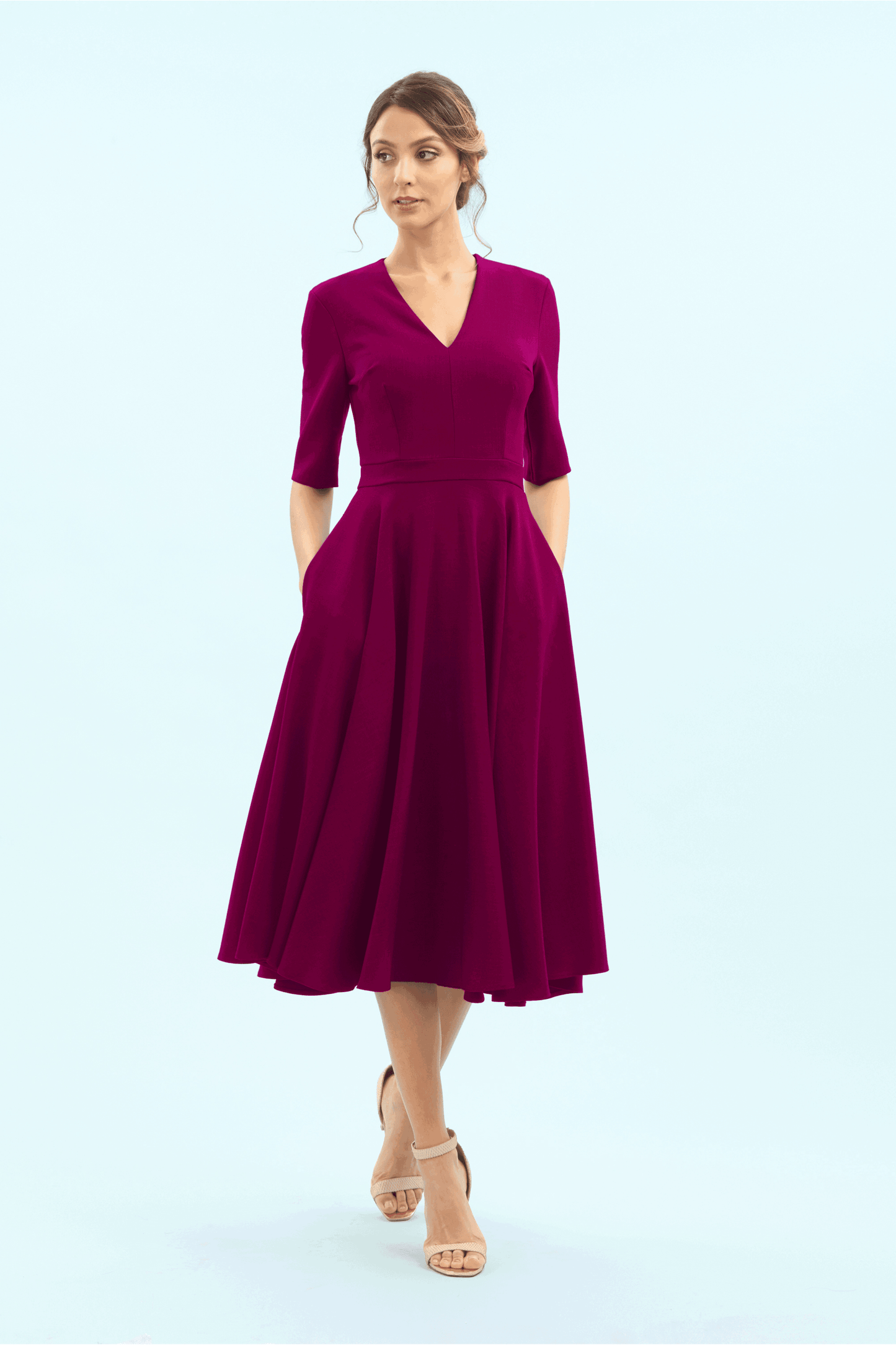 Susy - Abito Midi Donna Elegante Moderno