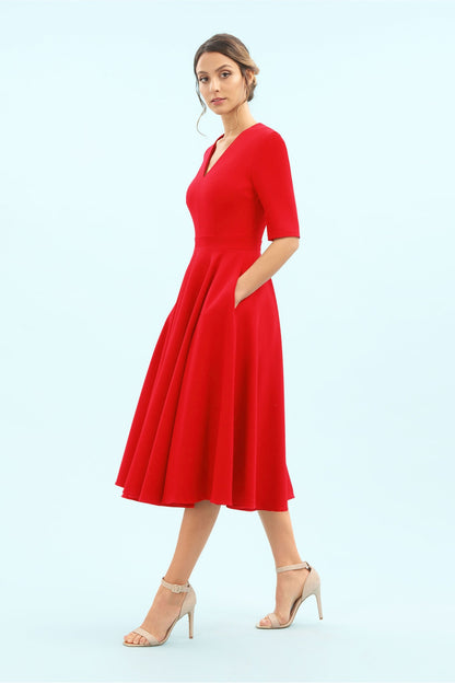 Susy - Abito Midi Donna Elegante Moderno