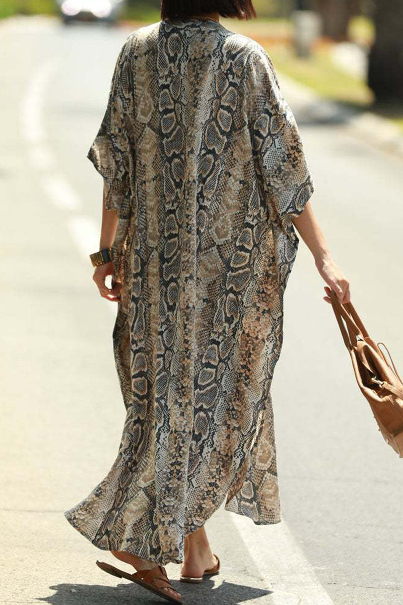 Morisia - Cover Up Animalier Donna Vacanza Stylish Moderna