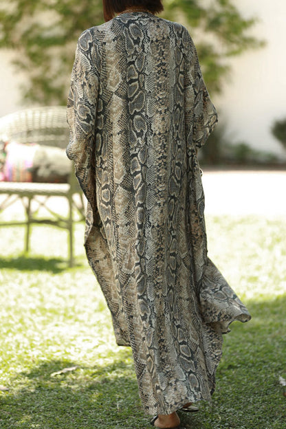 Morisia - Cover Up Animalier Donna Vacanza Stylish Moderna