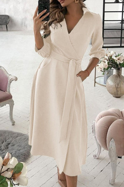 Tiziana - Abito A Line Scollo V Elegante