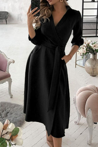 Tiziana - Abito A Line Scollo V Elegante
