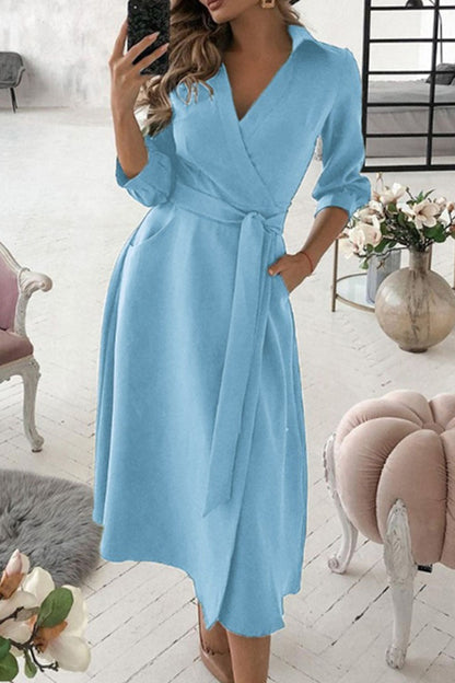 Tiziana - Abito A Line Scollo V Elegante