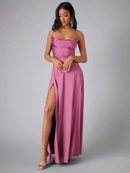 Tiziana – Abito Maxi Elegante Dalla Finitura Lucida E Raffinata