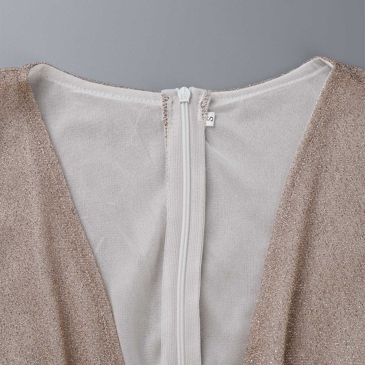 Silvia - Abito Elegante Scollo V Patchwork Sera