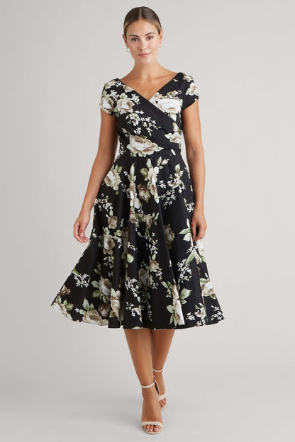 Simona - Abito Donna Elegante Linea Swing