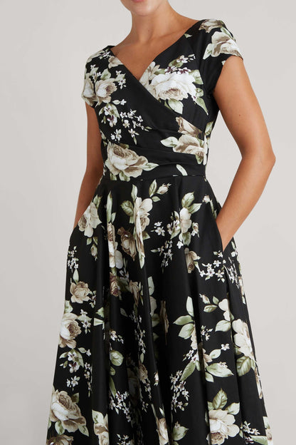 Simona - Abito Donna Elegante Linea Swing