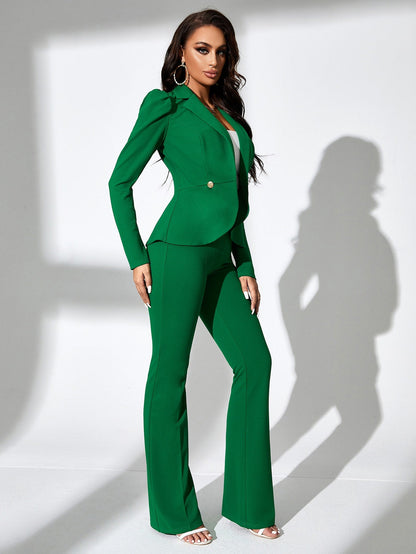 Hedda - Completo Donna Manica Sbuffo Doppio Bottone Elegante