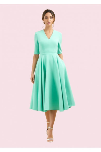 Susy - Abito Midi Donna Elegante Moderno