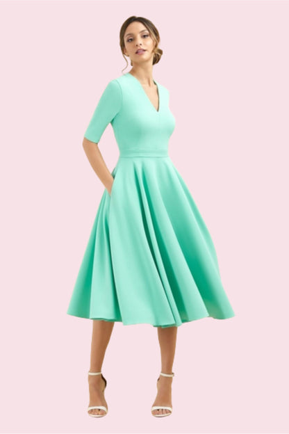 Susy - Abito Midi Donna Elegante Moderno