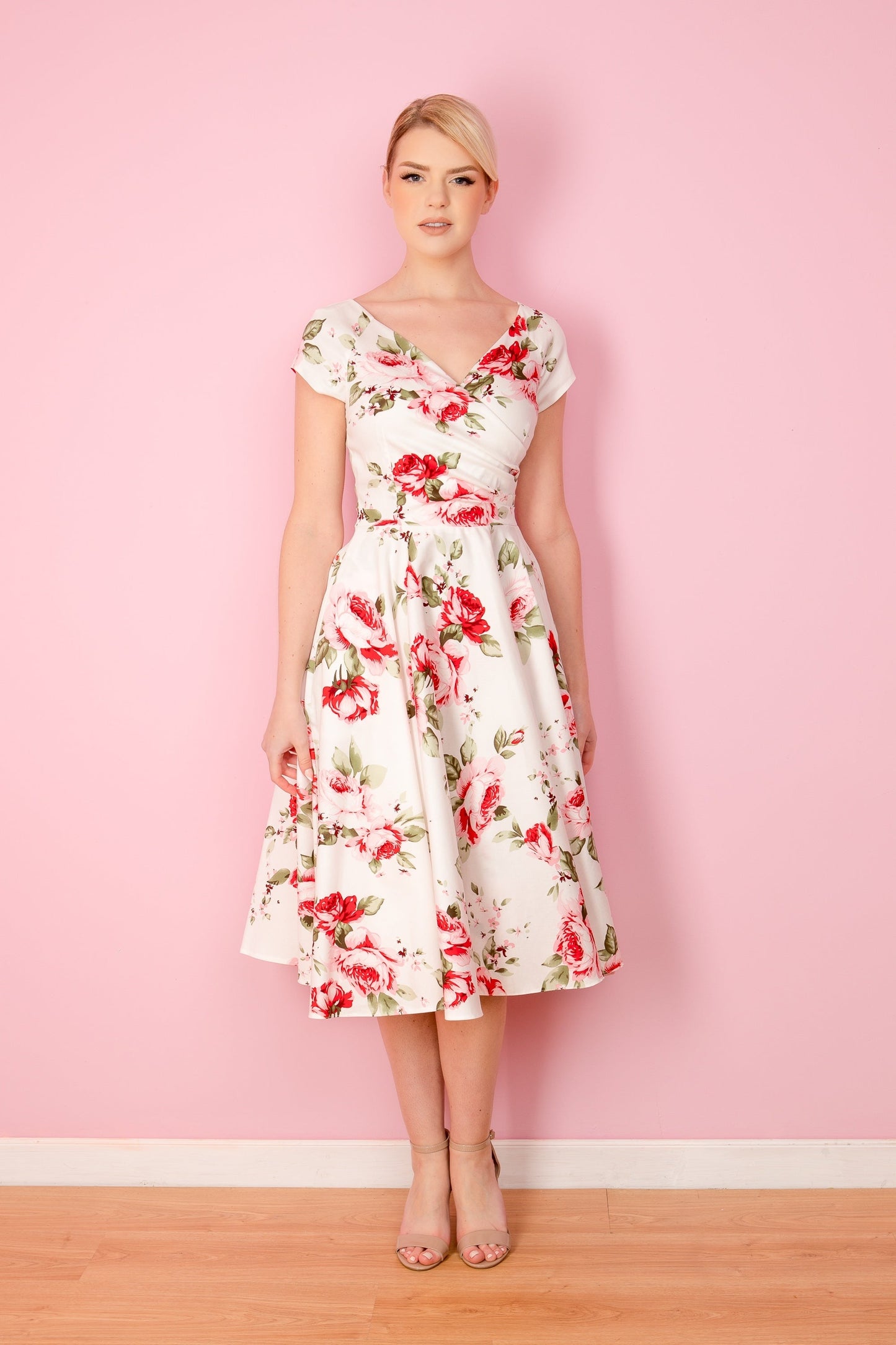 Simona - Abito Donna Elegante Linea Swing