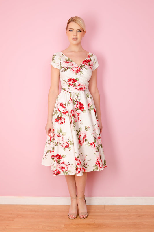 Simona - Abito Donna Elegante Linea Swing