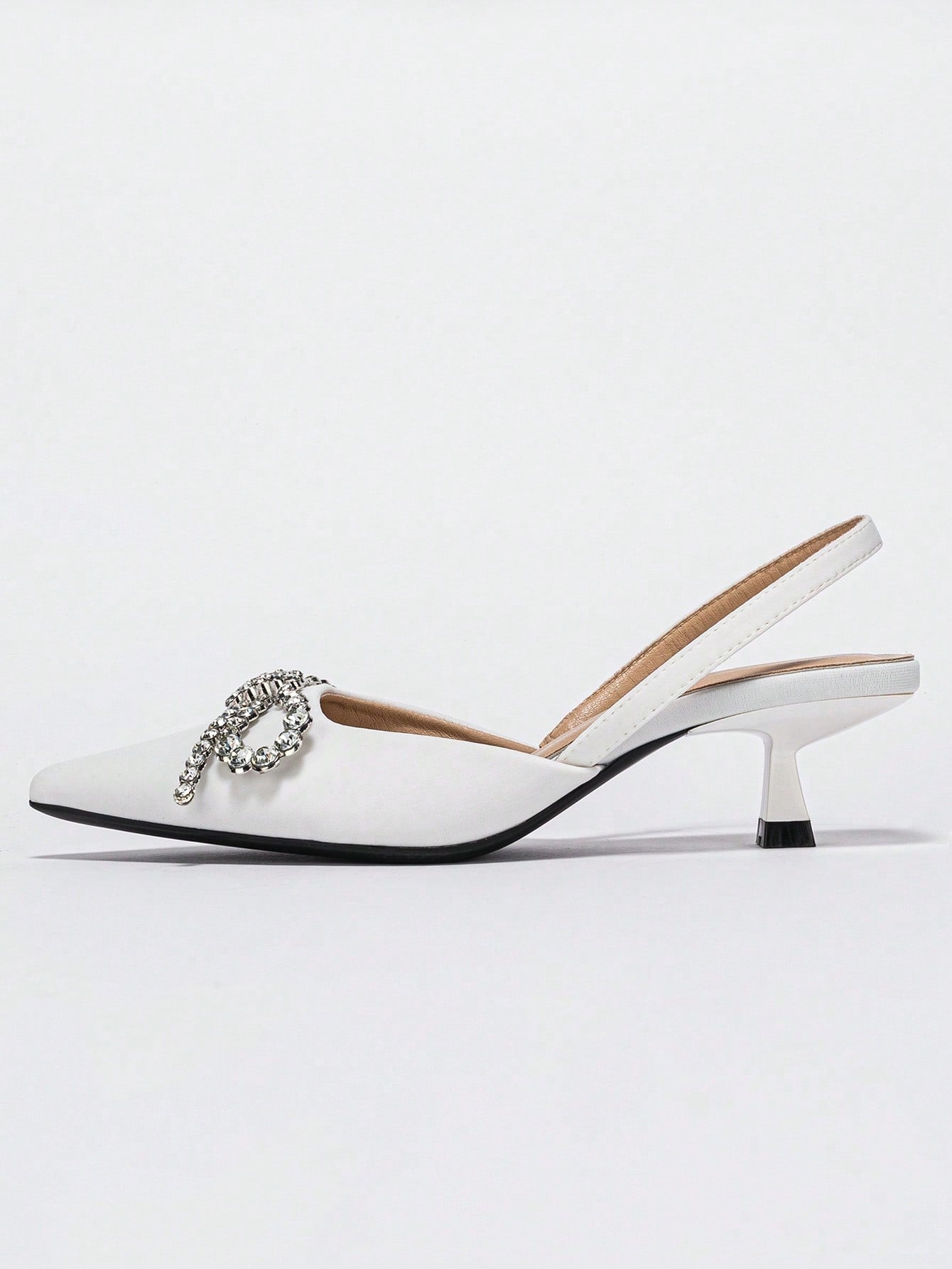 Honesta - Scarpa Tacco Piramide Strass Fiocco Donna Elegante