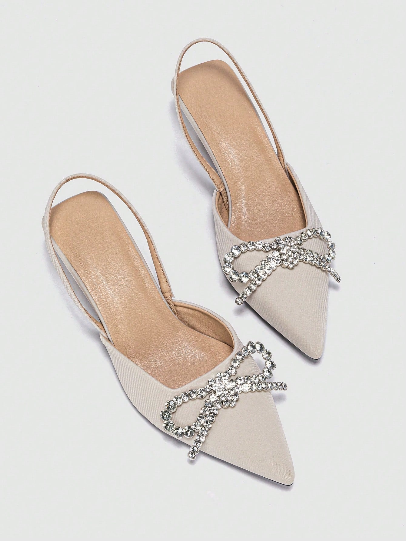 Honesta - Scarpa Tacco Piramide Strass Fiocco Donna Elegante